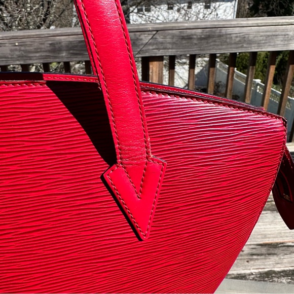 🔥🔥Louis Vuitton Red Epi Leather St.Jacques GM Tote - Picture 8 of 15